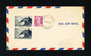 [GUADELOUPE] 1950 Cover Point A Pitre to Virgin Islands / AAMC F5-185 - Picture 1 of 2