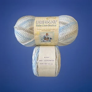 Bernat BABY COORDINATES Ombre Yarn DOVE BOY #49129 Blue Gray White - Picture 1 of 10