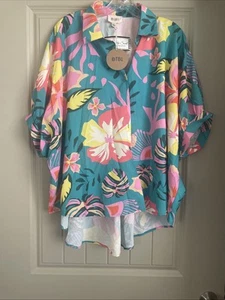 Bibi Floral Harmony High Low Top Large - Picture 1 of 5