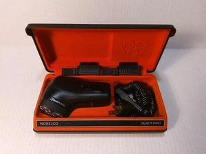 Rasoio rotante vintage Norelco nero professionale HP1141 con custodia film prop - Foto 1 di 24