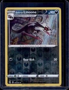 Galarian Linoone SWSH08: Pokémon Fusion Strike #160/264 Holograma Inverso Casi Nuevo+ - Imagen 1 de 2