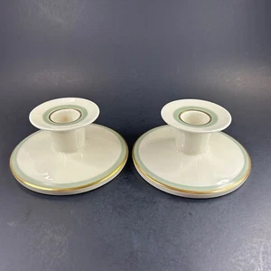 Candelabro Royal Copenhagen hierba temblorosa n.o 884/3335 crema oro verde - Imagen 1 de 5