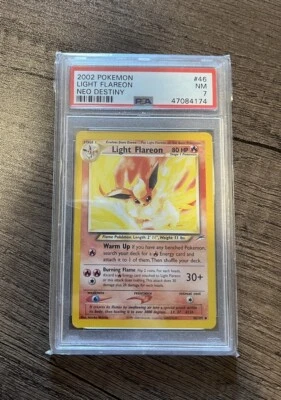 2002 POKEMON NEO DESTINY #46 LIGHT FLAREON PSA 7 - Image 1 of 2