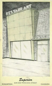Postcard 1920s Restaurant soda Advertising Kingston Ontario Canada 23-2986 - Picture 1 of 2