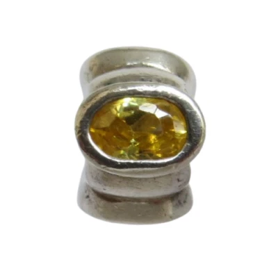 Pandora Ojo de Gato Amarillo Circonita cúbica y Plata de Ley Dije 790289YCZ Foto 1 de 3