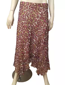 Trina Turk Women' Size 8 Maxi Dress Silk Skirt Leopard Animal Print Lined NWOT - Picture 1 of 6