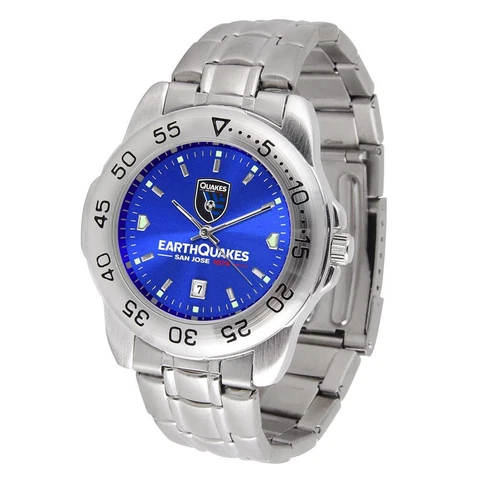 Men's San Jose Earthquakes Sport Watch Stainless Steel Watch Cover