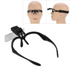 LED Head Illuminated Magnifying Loupe Jeweler Watch Repair Eyelash Extension REL