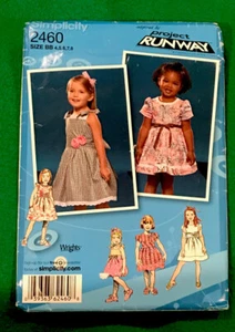 Simplicity Sewing Pattern 2460 Sz BB 4-8 Toddler & Child Dress with Variations - Picture 1 of 3