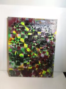 MUSK YAI 11X14 ABSTRACT PAINTING ORIGINAL ACRYLIC SIGNED CANVAS 2 SIDED THE GOON - Picture 1 of 4