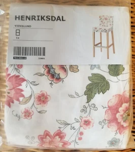 IKEA Henriksdal Bar Stool SLIPCOVER Videslund Multi Floral Barstool COVER 19" w - Picture 1 of 1