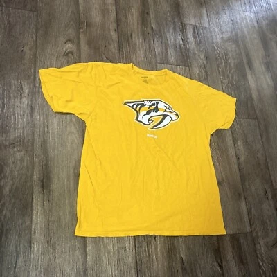 Camiseta amarilla Reebok Nashville Predators para hombre talla XL Foto 1 de 4