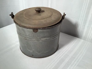 Vintage Metal Lunch Pail Bucket - Picture 1 of 14