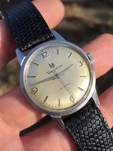 Orologio da uomo vintage cassa in acciaio labbra 34 mm carica manuale - Foto 1 di 11