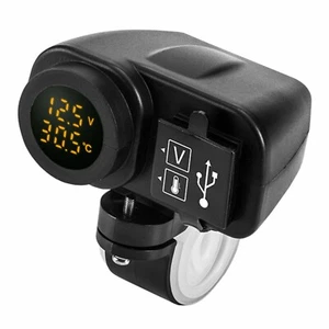 Hochwertig 3 In 1 LED-Voltmeter Mit Kabel Staubdicht Sto?fest Telefonladeger?t - Bild 1 von 13
