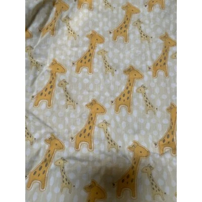 Cuddles & Cribs Organic Cotton Giraffe Print Baby Crib Sheet - Image 1 of 4