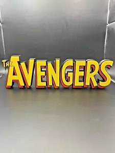 The Avengers Logo Schild Display | 3D Wand Schreibtisch Regal Kunst - Bild 1 von 4