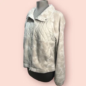 Abercrombie Snap Up Fleece Shacket Jacket Sz S Cream - Picture 1 of 6