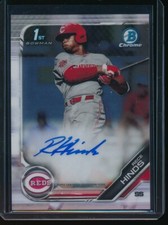RECE HINDS AUTO 1st 2019 Bowman Chrome Draft Autograph Reds Rookie Card RC