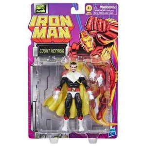 Marvel Legends Iron Man Retro Count Nefaria Modellino Nuovo con scatola di Hasbro 2024 - Foto 1 di 9