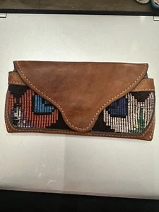 Marias Artisan Eye Glass Case - braunes Leder - gebraucht aber top - Guatemala - Bild 1 von 3