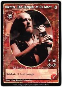 Richter, The Templar of Du Mont Brujah Antitribu The Sabbat V:TES VTES Vampire - Picture 1 of 1