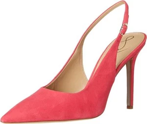 Sam Edelman Hazel Sling Dahlia Pink Pointed Toe Stiletto Heel Fashion Pumps - Picture 1 of 6