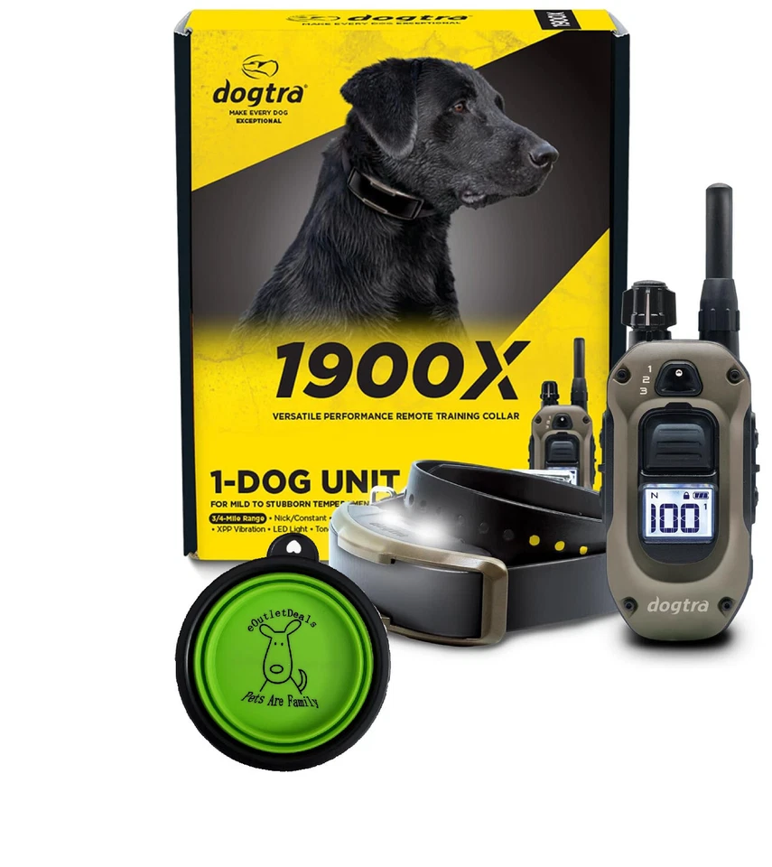 Dogtra 1900X Remote Dog Training Collar 3/4 Mile High Power Trainer - FREE BOWL - Image 1 of 4