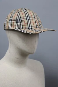 Gorra de algodón BURBERRYS LONDON vintage auténtica a cuadros Nova para hombre talla 56-59 cm - Imagen 1 de 19