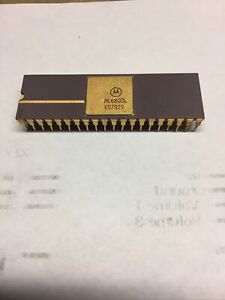 Motorola MC6800L 6800 8-Bit Microprocessor SBDIP40 X 1PC