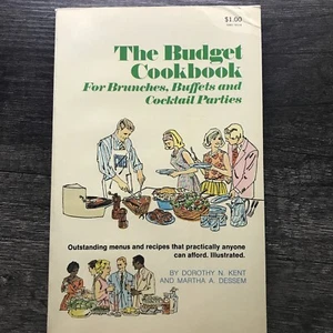 The Budget CookBook 1969 First Printing Dorothy N. Kent Brunches Buffets Parties - Imagen 1 de 6