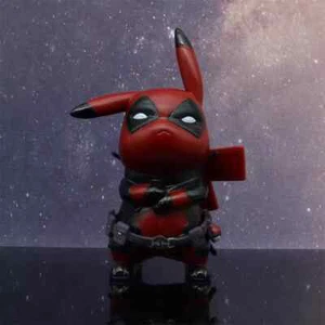 Pokemon Pikachu como X-men Deadpool Linda Figura Modelo Juguete sin caja con envío gratuito - Imagen 1 de 8