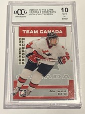 John Tavares 2006-07 In the Game Heroes and Prospects #139 BCCG 10 Gem Mint