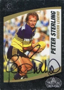 Tarjeta de leyenda moderna firmada 2008 Parramatta Eels NRL Telegraph - Peter Sterling - Imagen 1 de 3