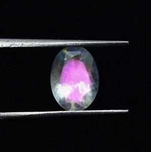 Natural Rainbow Moonstone 0.91 Carat 7.7x5.6 MM Oval Shape Faceted Gem - Picture 1 of 7