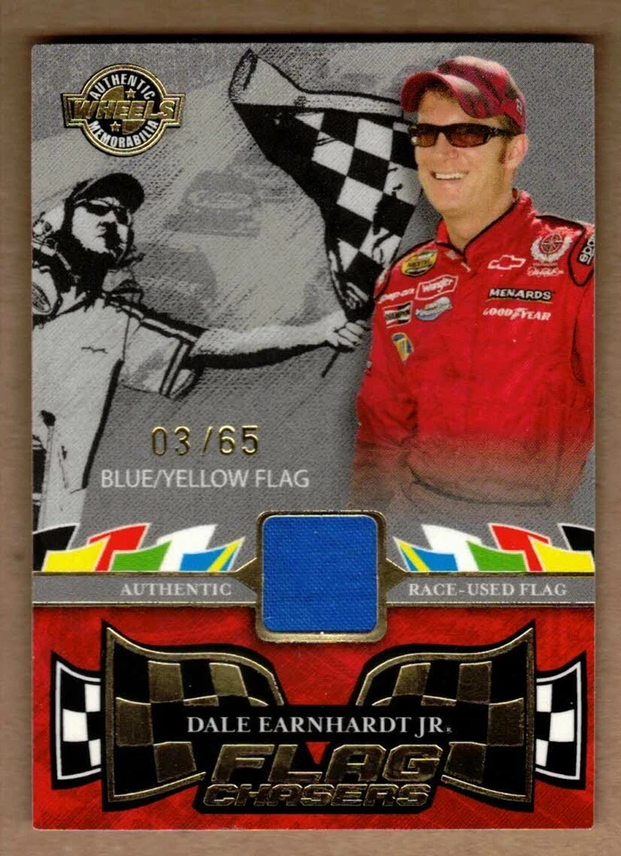 2006 WHEELS HIGH GEAR FLAG CHASERS BLUE-YELOW #FC3 DALE EARNHARDT JR. #3/65 - Image 1 of 1