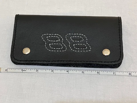 Bifold Leather Black Wallet NASCAR Dale Earnhardt Jr #88 Snap Closure & Pockets Cover