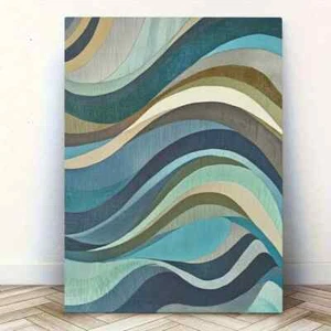 Abstract Water Ripple Wall Art Canvas Unframed/Framed - Picture 1 of 7