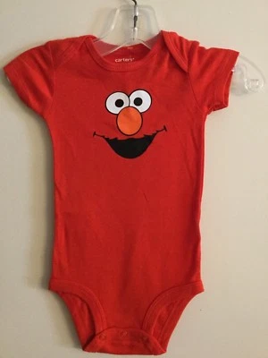 Body de una pieza personalizado para bebé ELMO Sesame Street manga corta Foto 1 de 4