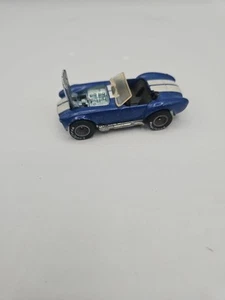 Vintage 1982 Hot Wheels 1/64 Diecast Gray Hubs Reel Riders Blue Classic Cobra HK - Picture 1 of 6