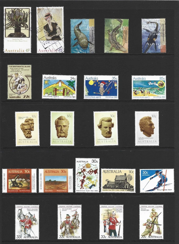 Selection 22  Australian Stamps Used - Image 1 of 1