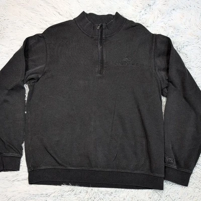 Cutter & Buck Sweatshirt Mens M Black  Golf Half Zip Comfort Athletic Casual - Image 1 of 4