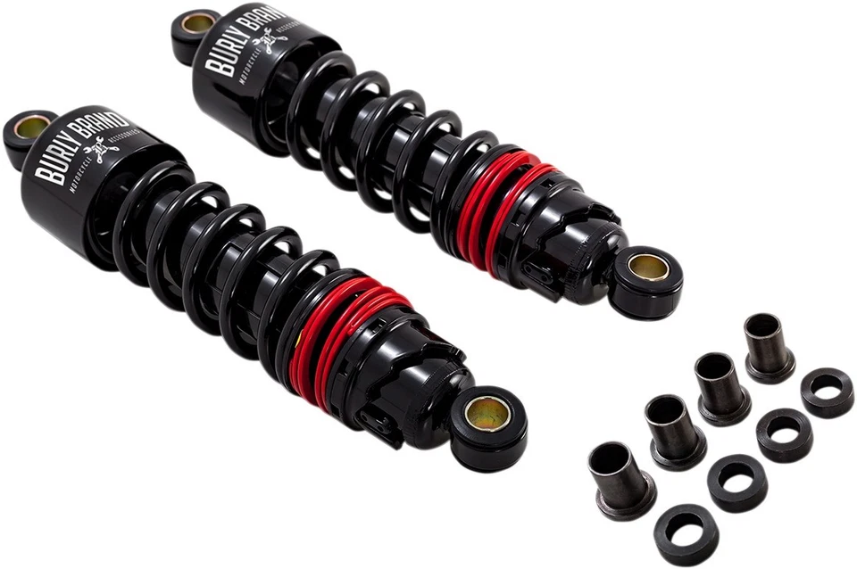 Burly Brand Slammer Plus Shocks 黑色 11.5 英寸 适合 FLH 1997 - 2022 B28-1204B — 第 1/2 张图片