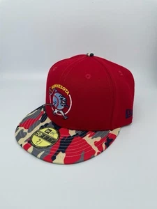 New Era MLB Minnesota Twins 59FIFTY Fitted 60 Yrs Bomb Squad Camo Hat Size 7 1/2 - Picture 1 of 8
