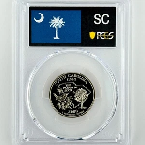 South Carolina Quarter PR 70 DCAM 2000 S PCGS Clad Best Top Grade 25c State Flag - Picture 1 of 8