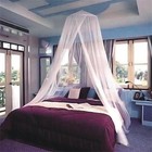White Mosquito Net Fly Insect Protection Single Entry Double King Queen Canopy