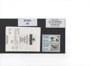 FUR + FEATHERS HARE TOP BPMA NOVEMBER 2015 A001 2nd Collector PAIR POST GO - Picture 1 of 1