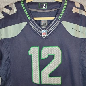 Maglia Seatle Seahawks 12 Uomo Fan Uomo 48 Nike NFL Field Cucita - Foto 1 di 20