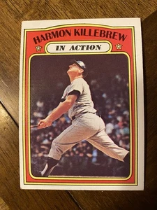 1972 topps baseball. Harmon Killebrew In Action Card #52 VG/EX - Picture 1 of 3