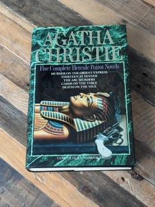 Agatha Christie: Five Complete Hercule Poirot Novels VINTAGE Hardcover w/ DJ - Imagen 1 de 4